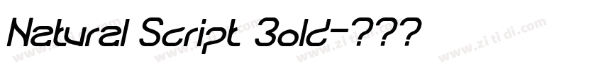 Natural Script Bold字体转换